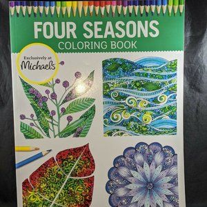 Four Seasons Adult Coloring Book Michael's exclusi